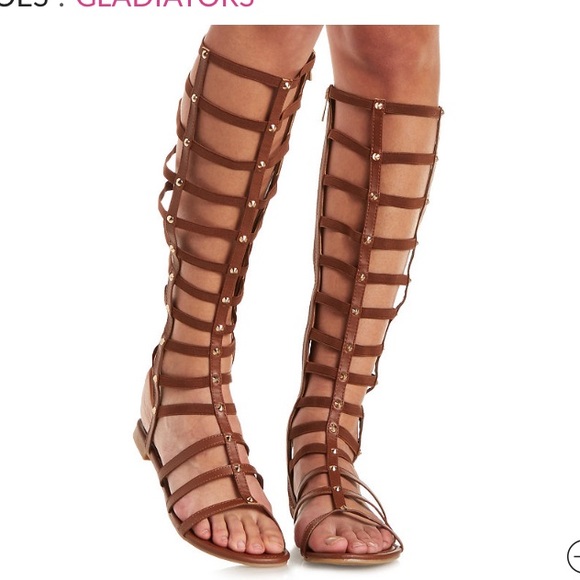 high strappy gladiator sandals
